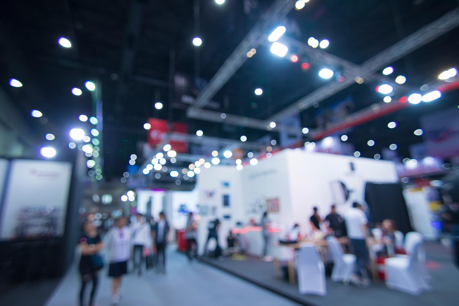 Tradeshow bokeh